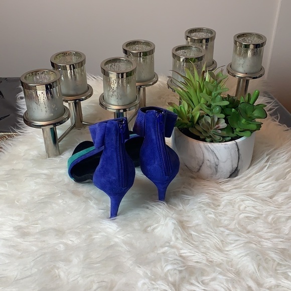 Aldo Women’s Deserto Bright Blue/Green Ankle Strap Dress Sandal Size 6.5 US - Picture 6 of 16